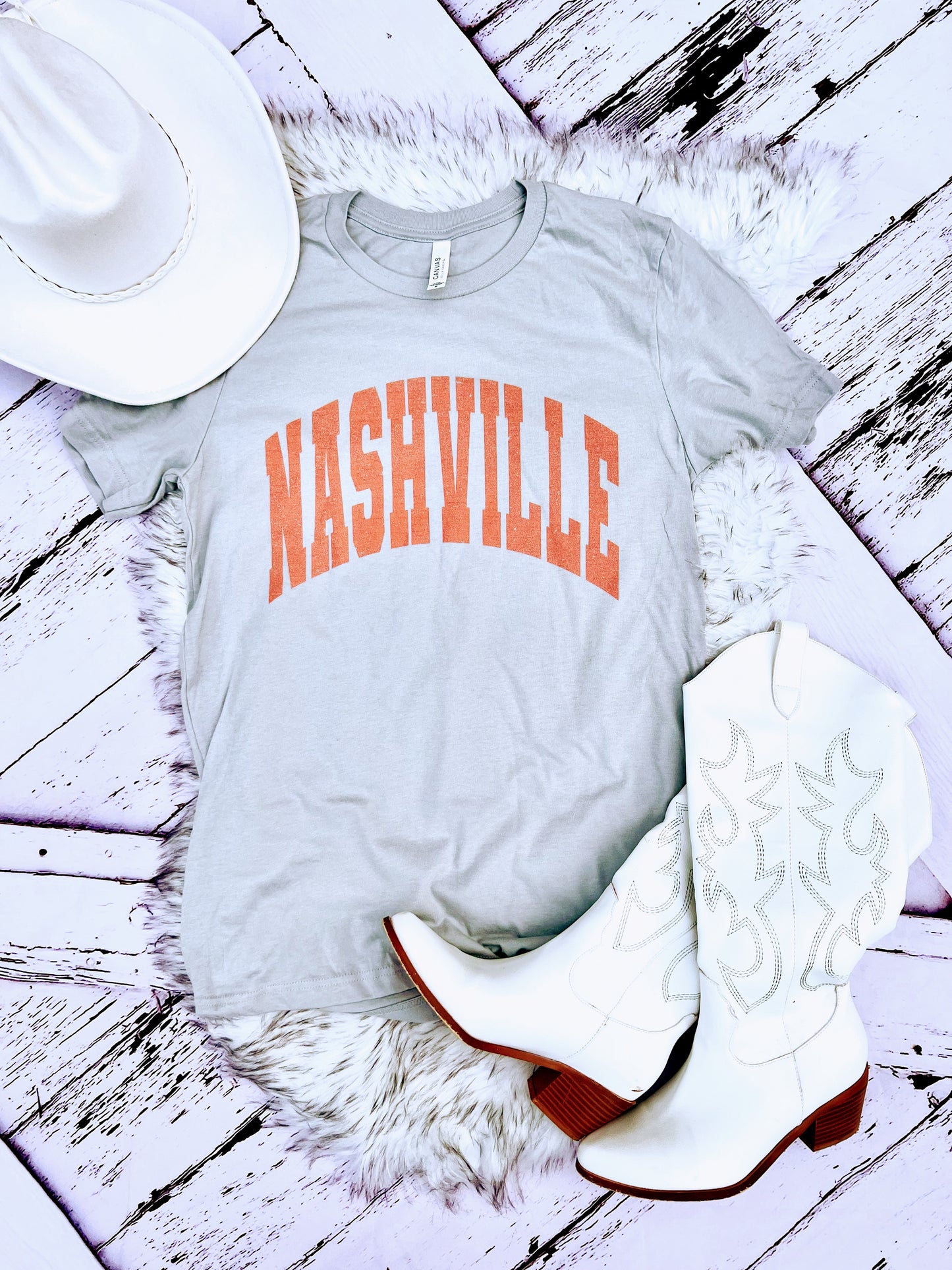 Nashville Orange Varsity Graphic Tshirt