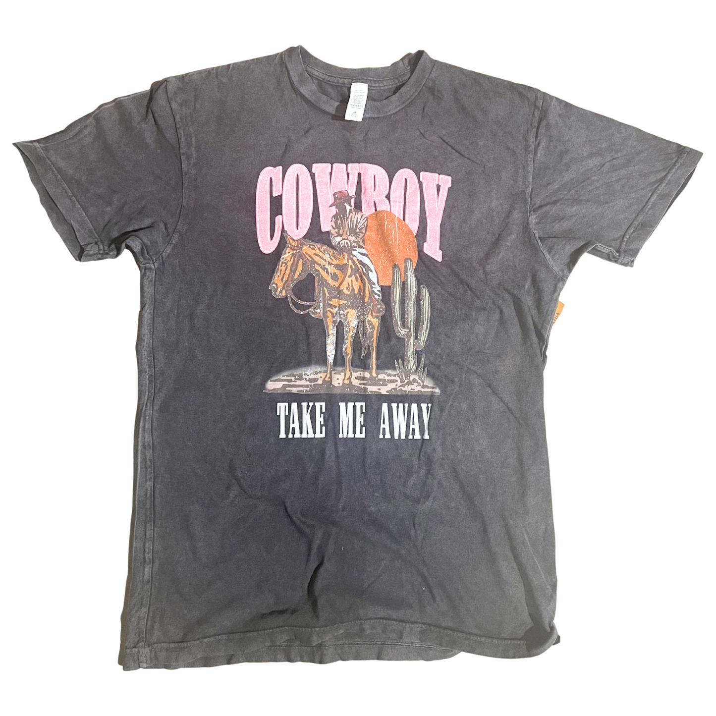 Cowboy Take Me Away Vintage Wash Tee