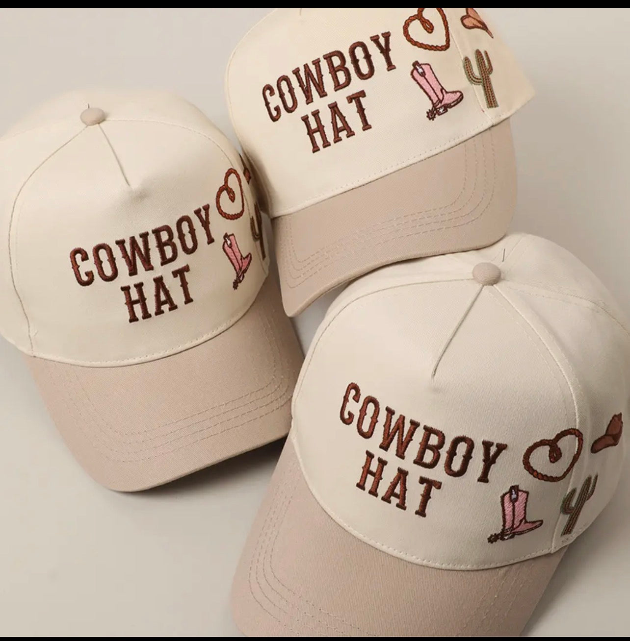 Cowboy Hat Cactus Tan