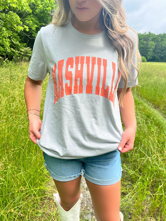 Nashville Orange Varsity Graphic Tshirt