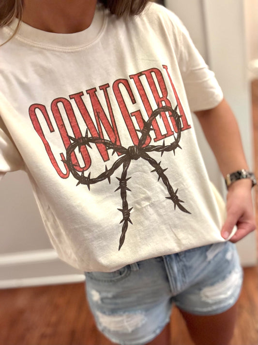 Cowgirl Thorns Ivory Tee