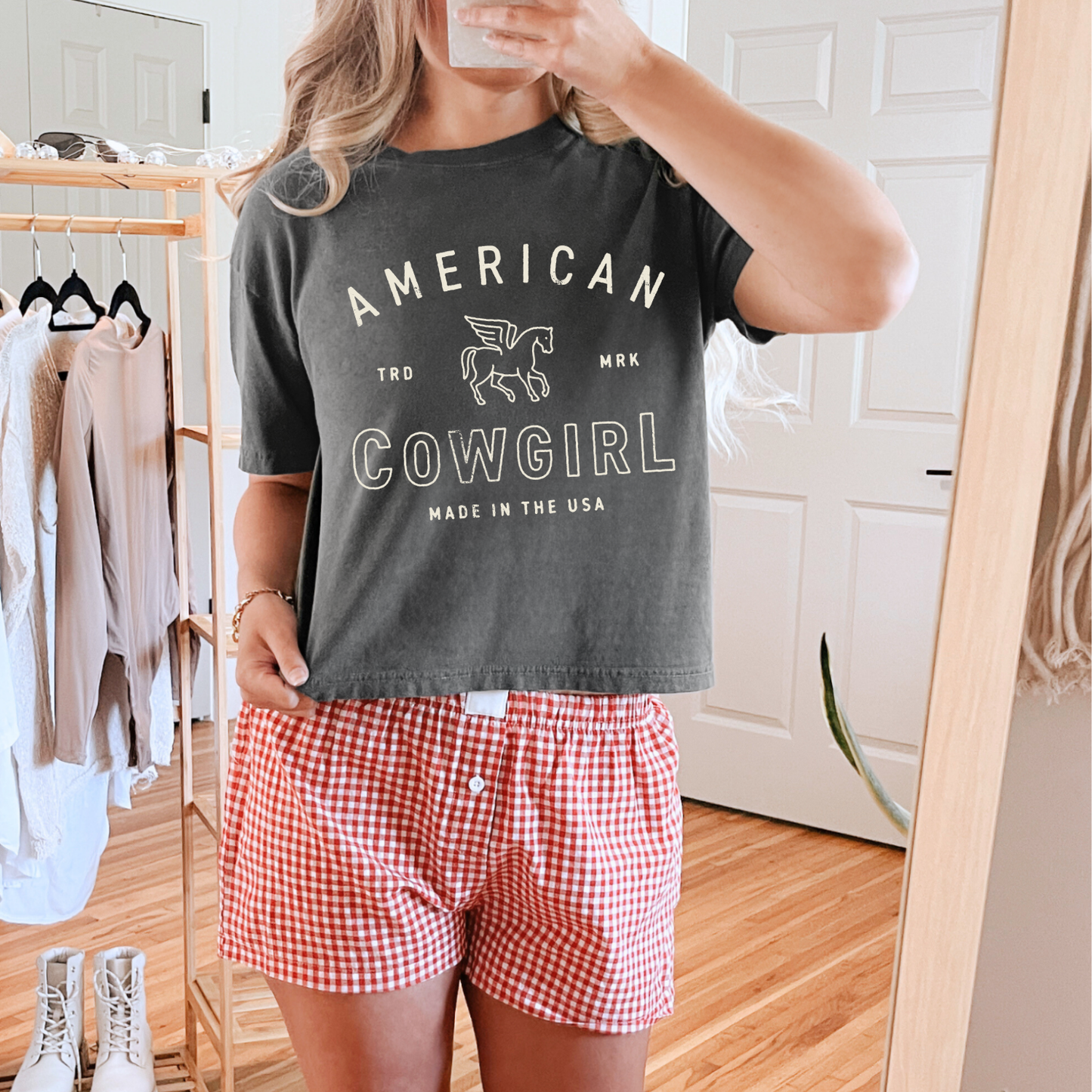 All American Cowgirl Boxy Cropped