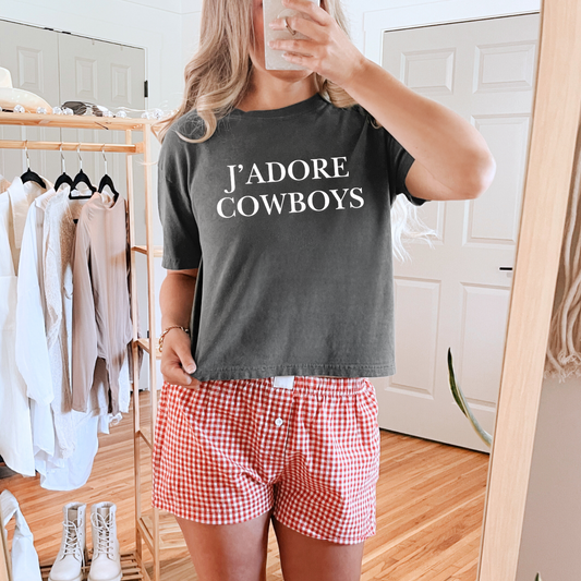 J Adore Cowboys Boxy Long Cropped